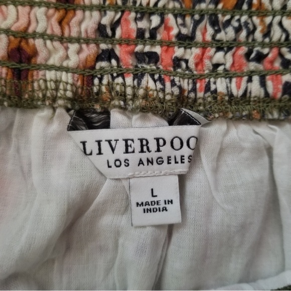 LIVERPOOL LOS ANGELES Tiered Geo Patchwork Boho Maxi Skirt Size Large NWT - Picture 5 of 11